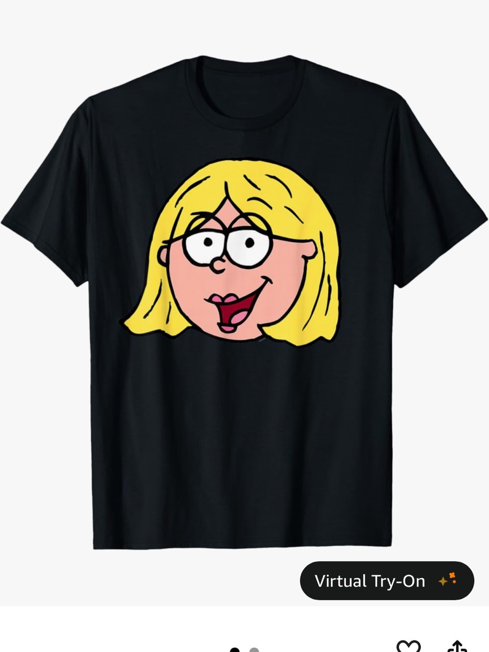 Disney Lizzie McGuire Cartoon Lizzie Iconic Big Face Logo T-Shirt. Hilary Duff